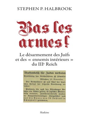 cover image of Bas les armes !